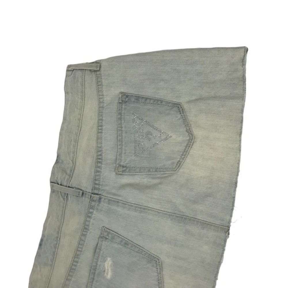 Guess low rise denim skirt with rhinestone details size Medium